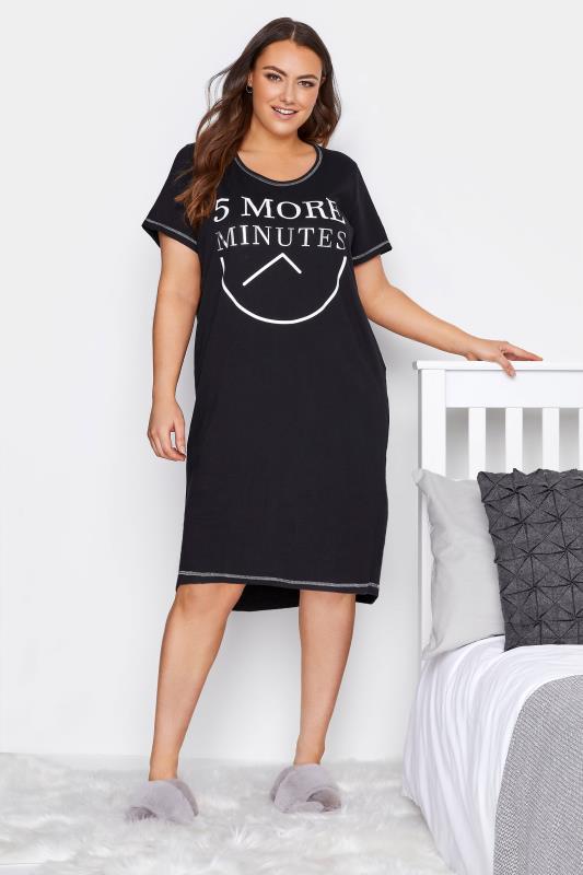 Curve Black '5 More Minutes' Nightdress 1