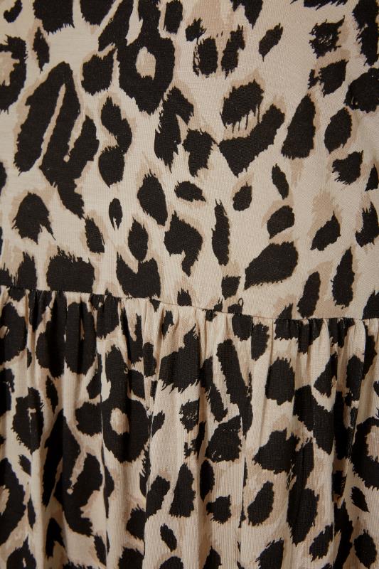 Curve Natural Brown Leopard Print Puff Sleeve Maxi Dress_S.jpg