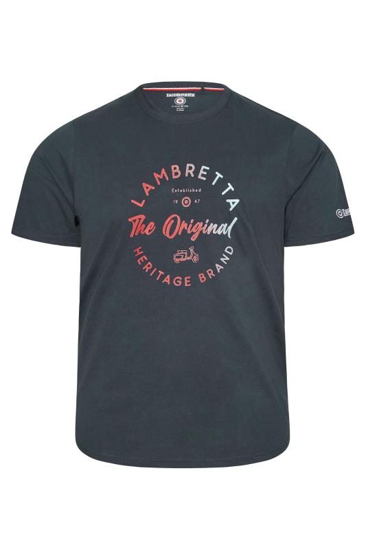 LAMBRETTA Big & Tall Navy Blue Original Heritage T-Shirt 4