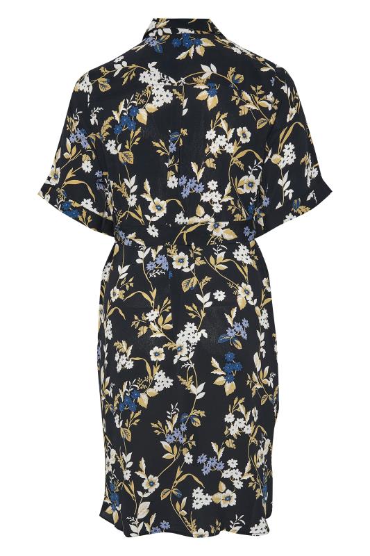 YOURS Plus Size Black Floral Shirt Dress | Yours Clothing 7