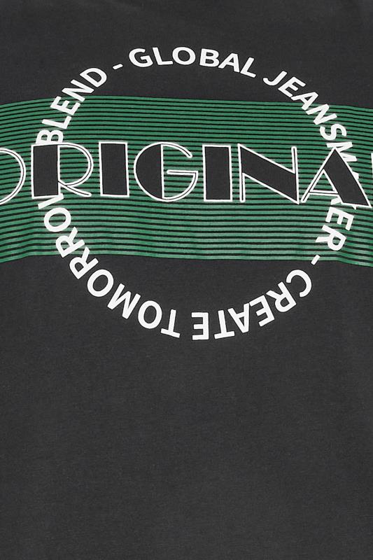 BLEND Big & Tall Black 'Original' Printed T-Shirt | BadRhino 4