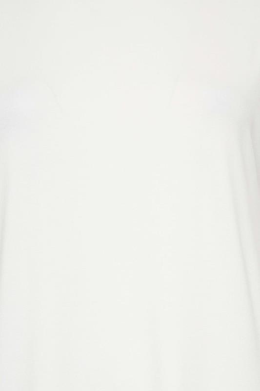 Plus Size White Eyelet Detail Oversized T-Shirt | Yours Clothing 5