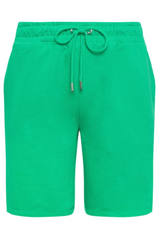 YOURS Plus Size Green Jogger Shorts | Yours Clothing 5