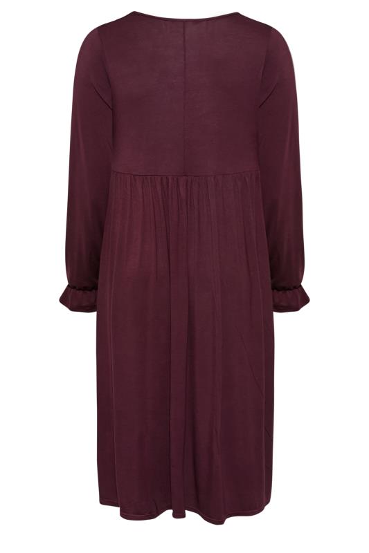 LIMITED COLLECTION Plus Size Plum Purple Midaxi Dress | Yours Clothing 7
