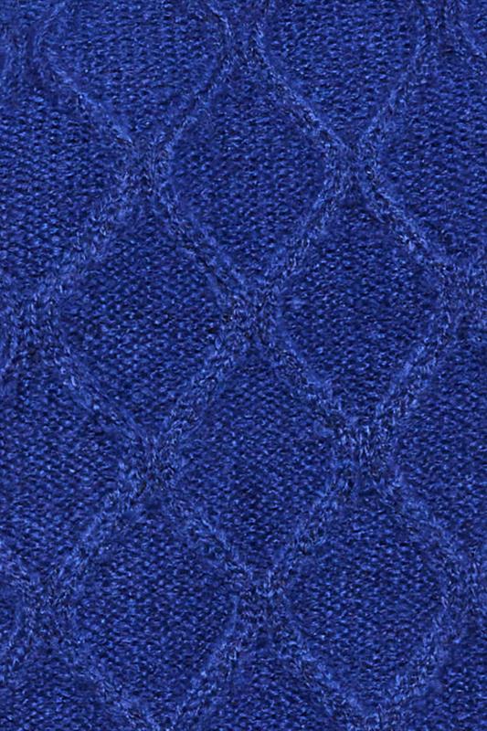 Petite Blue Cable Knit Jumper | PixieGirl 5