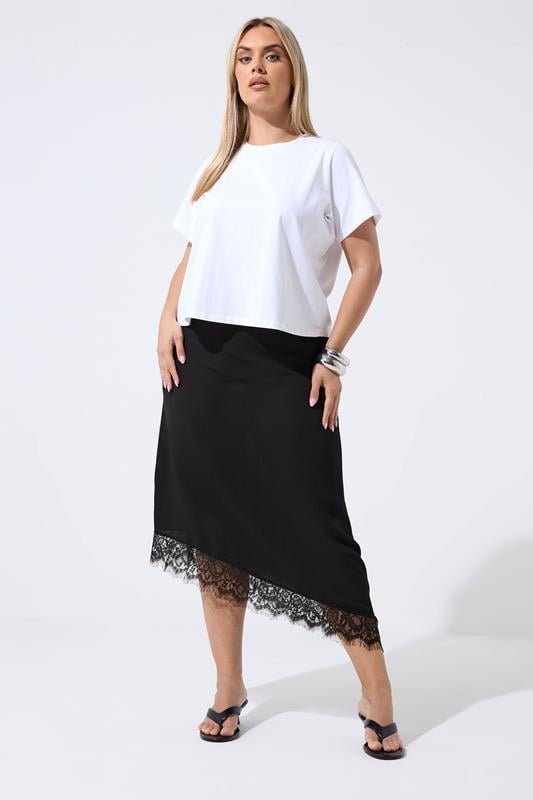  Limited Collection asymmetrischer Rock in Schwarz