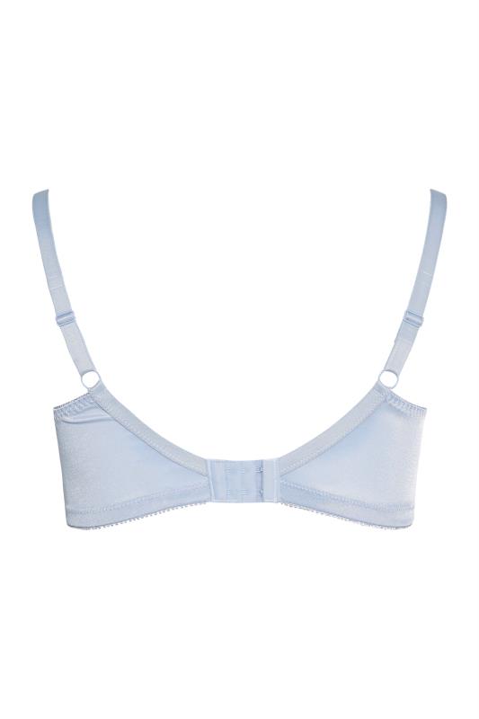 Blue Hi Shine Lace Non-Padded Non-Wired Full Cup Bra 5