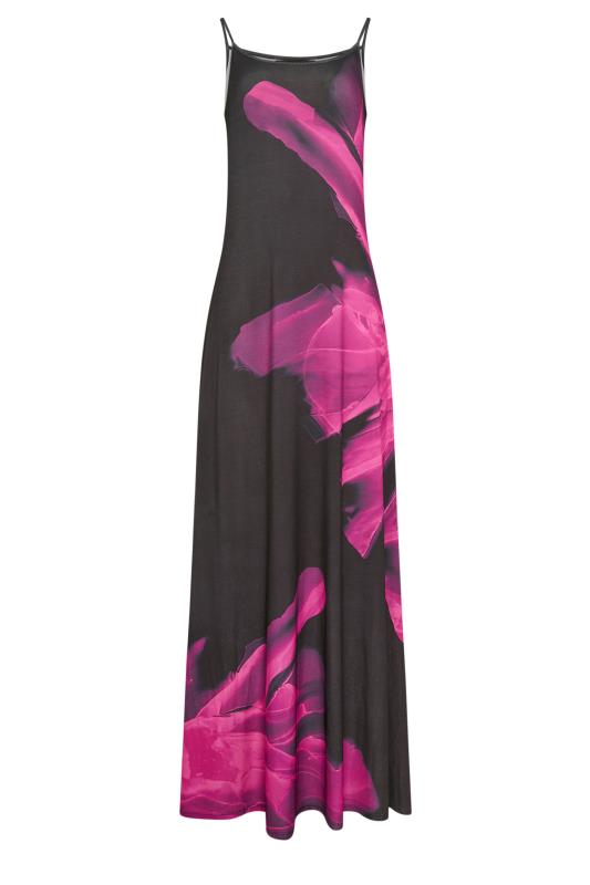 LTS Tall Womens Black & Pink Floral Print Sleeveless Maxi Dress | Long Tall Sally 5
