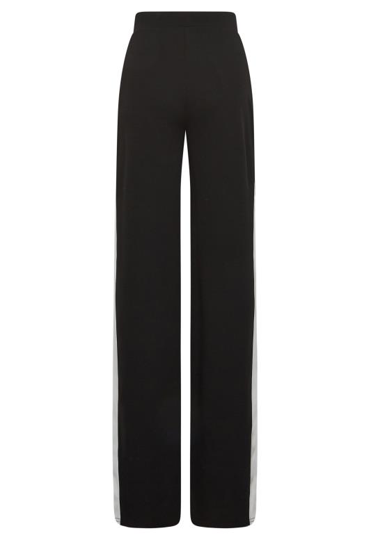 LTS Tall Womens Black & White Stripe Wide Leg Trousers | Long Tall Sally 5