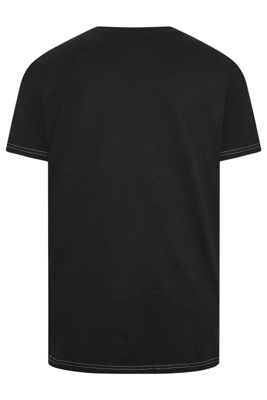 KAM Big & Tall Black California Short Sleeve T-Shirt | BadRhino  4