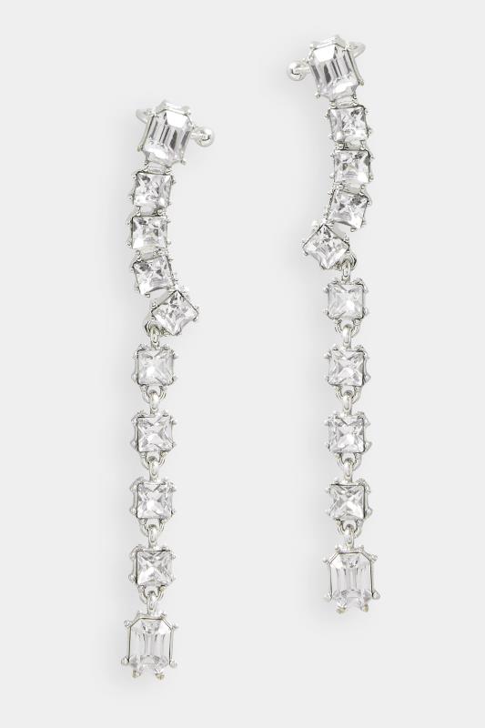 Silver Tone Diamante Ear Cuff Earrings | Yours Clothing 2