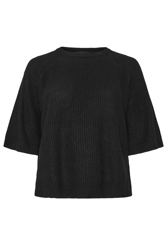 YOURS Plus Size Black Knitted Top | Yours Clothing 6