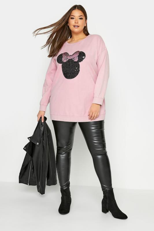 DISNEY Pink Minnie Mouse Sequin Sweatshirt_B.jpg
