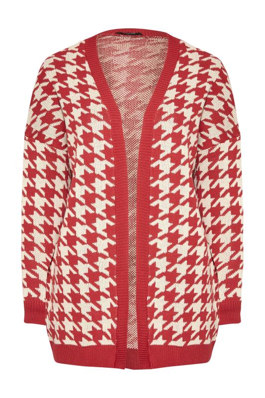 Curve Red Dogtooth Check Cardigan 6