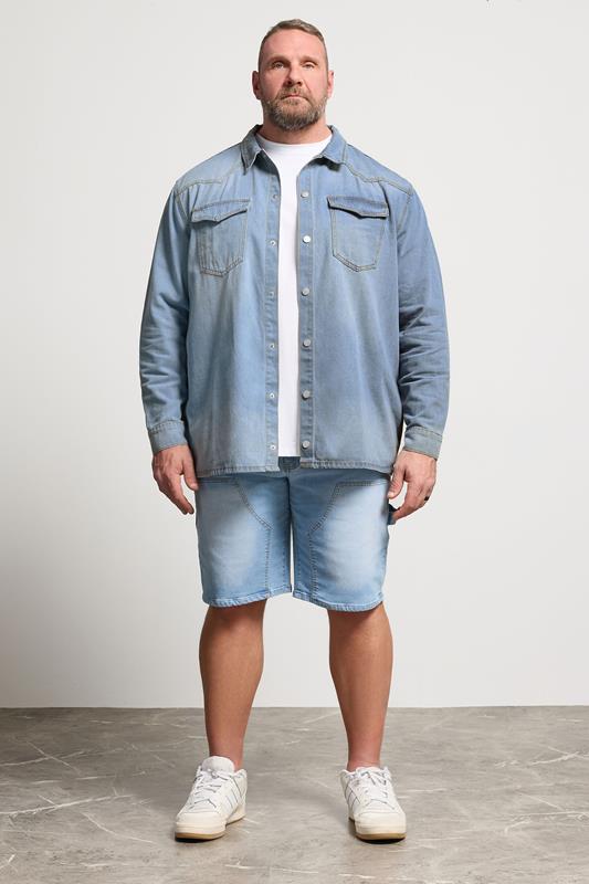 BadRhino Big & Tall Light Blue Denim Shirt | BadRhino 2