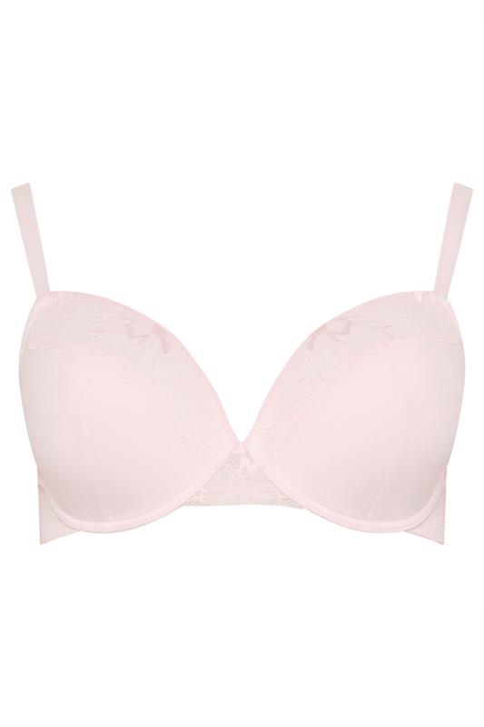 YOURSET 2 PACK Plus Size Pink & Grey Padded Underwired Bras | Yours Clothing 9