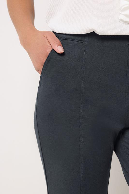 M&Co Grey Ponte Seam Detail Trousers | M&Co 4