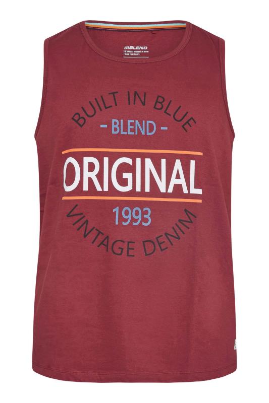  BLEND Big & Tall Burgundy Red Original Vest