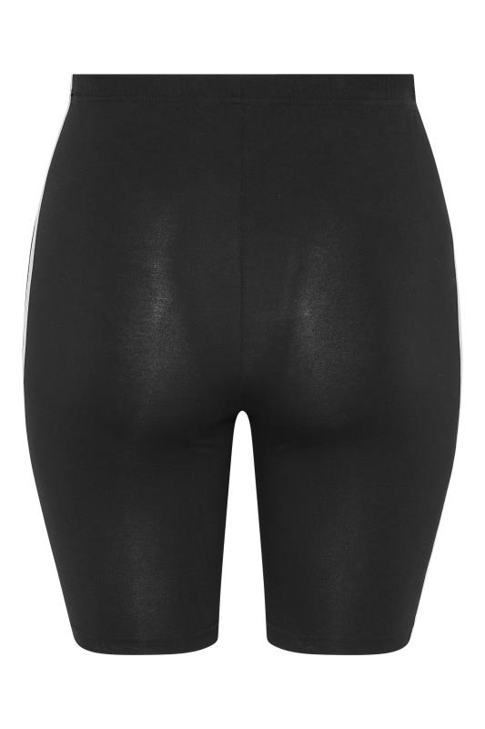 Curve Black Double Side Stripe Cycling Shorts 5