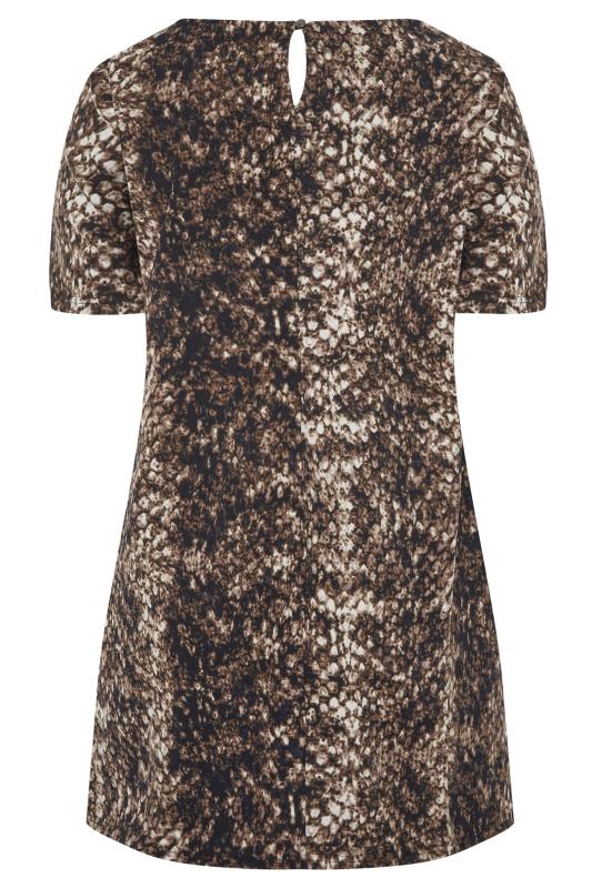 Brown Snake Print Tunic Dress_BK.jpg