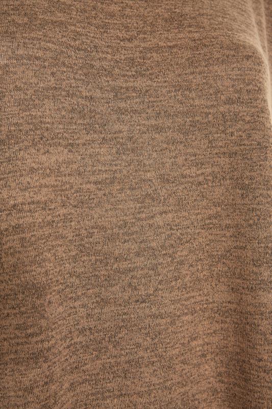 Curve Brown Marl Oversized Jersey T-Shirt_S.jpg