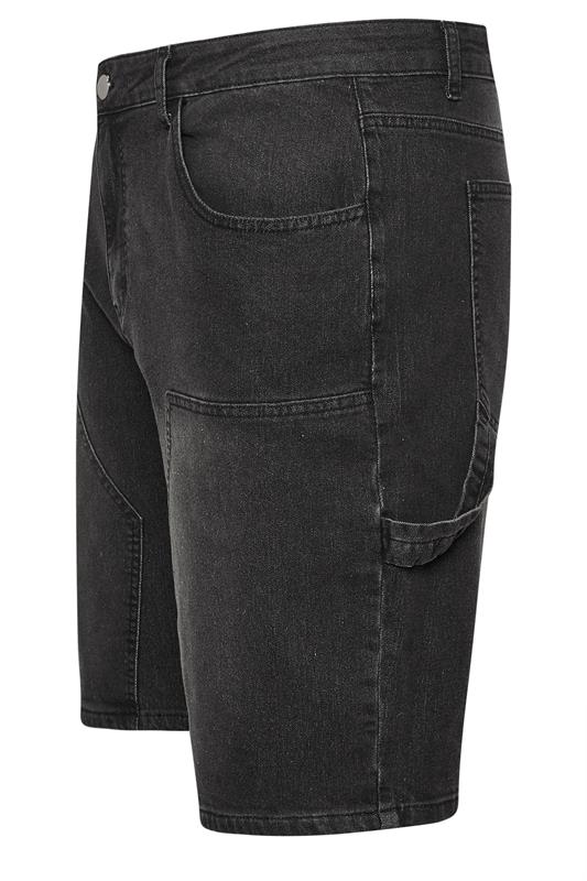 BadRhino Big & Tall Black Wash Carpenter Shorts | BadRhino 10