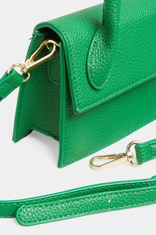Bright Green Top Handle Crossbody Bag | Yours Clothing  7