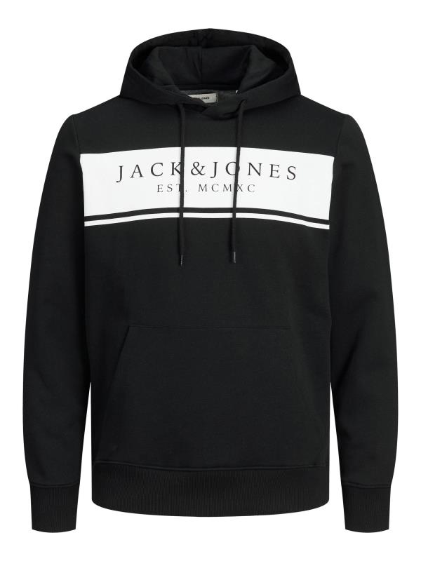 JACK & JONES Big & Tall Black Logo Hoodie 3