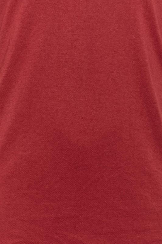 D555 Big & Tall Burgundy Red Duke Basic T-Shirt | BadRhino 2