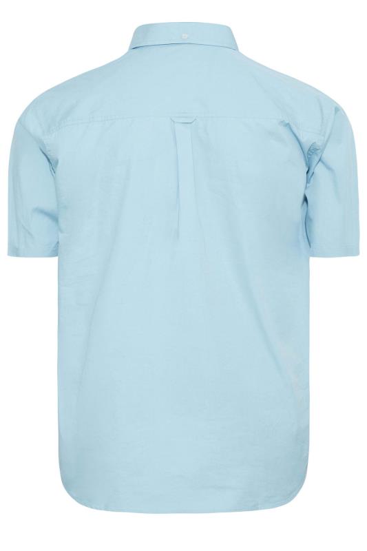 BadRhino Light Blue Cotton Poplin Short Sleeve Shirt | BadRhino 4
