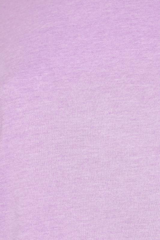 Curve Lilac Purple Short Sleeve T-Shirt 4