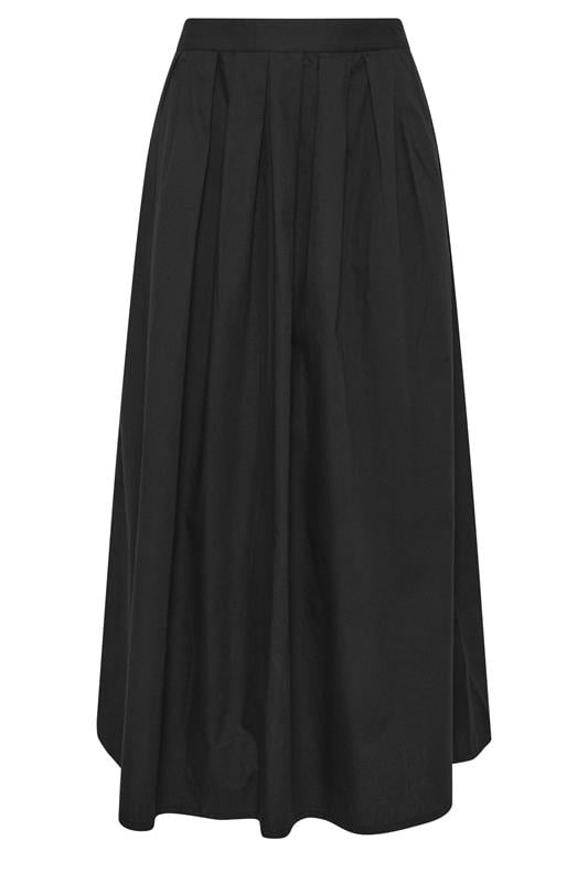 PixieGirl Petite Women's Black Cotton Poplin Maxi Skirt | PixieGirl 5