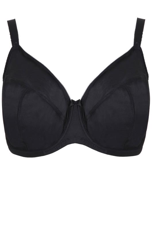 Plus Size Black Smooth Classic Non-Padded Underwired Full Cup Bra | Yours Clothing 2
