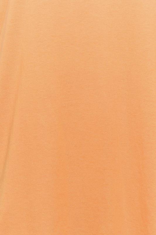 Curve Plus Size Orange Essential Short Sleeve T-Shirt | Yours Clothing  4