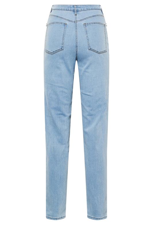 LTS Tall Blue Diamante Embellished Pocket UNA Mom Jeans 6