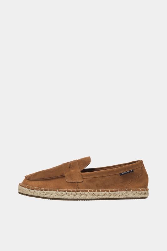 JACK & JONES Big & Tall Brown Espadrille Loafers | BadRhino 3