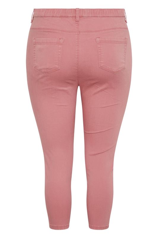 Curve Pink Cropped GRACE Jeggings 6