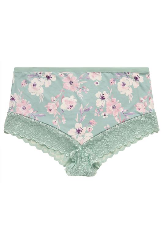 YOURSET 3 PACK Plus Size Pink Lace Trim Full Briefs | Yours Clothing 6