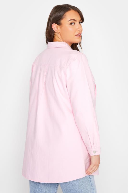LIMITED COLLECTION Curve Light Pink Shacket 3