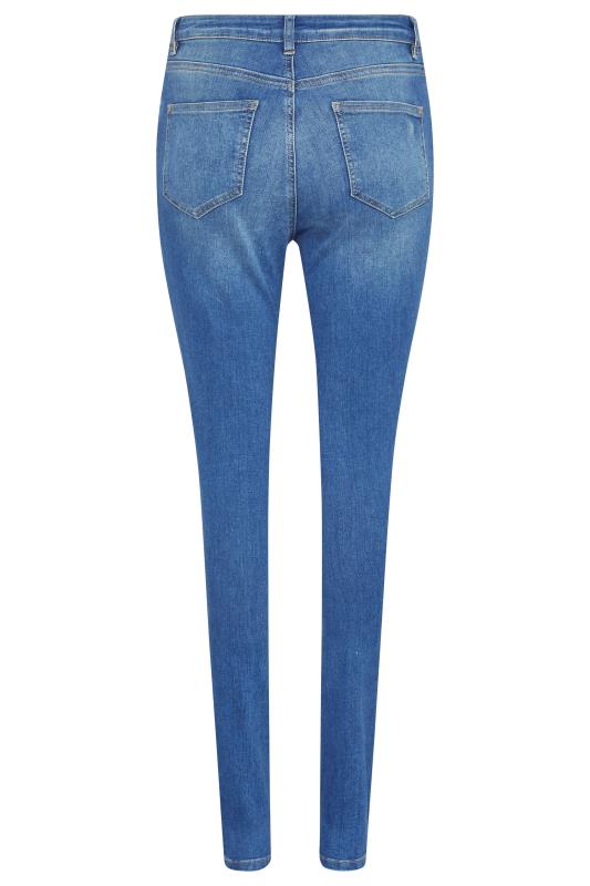 Blue Ultra Stretch Skinny Jeans | Long Tall Sally 5