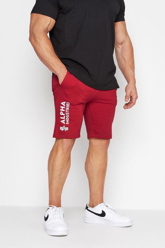Plus Size  ALPHA INDUSTRIES Big & Tall INDUSTRIES Red A1 Shorts