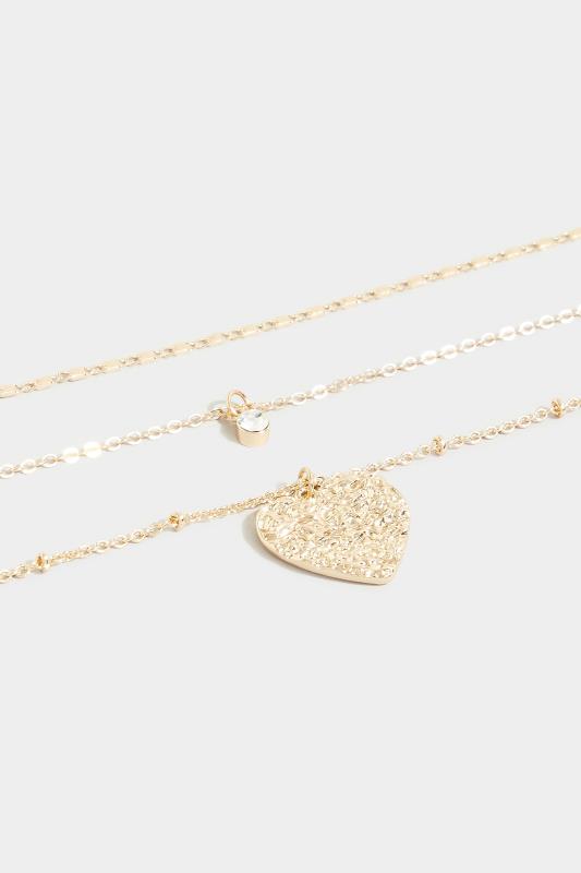 Gold Tone Heart Triple Layer Necklace_B.jpg