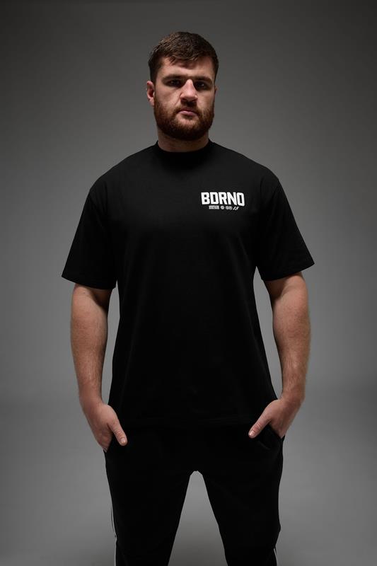BDRNO Premium Big & Tall Black Logo T-Shirt | BadRhino 1