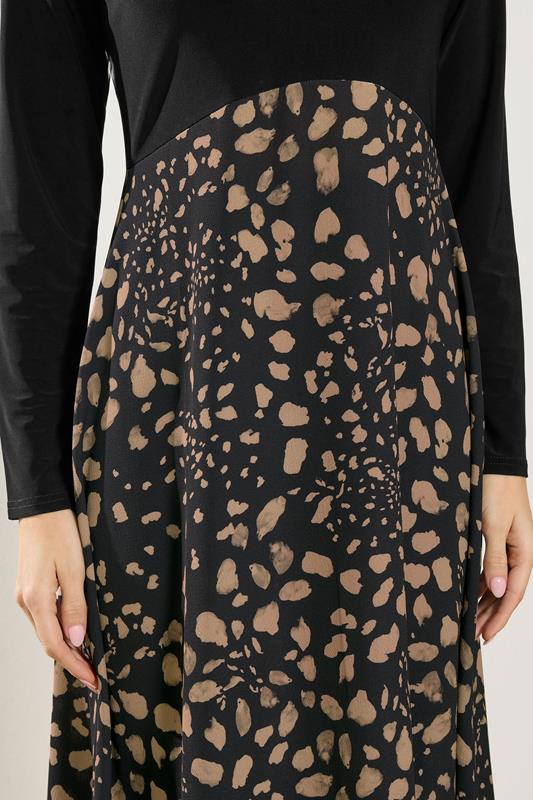 M&Co Black Abstract Print 2 In 1 Maxi Dress | M&Co 4