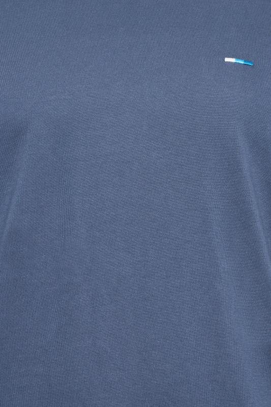 BadRhino Big & Tall Blue Plain T-Shirt | BadRhino 2