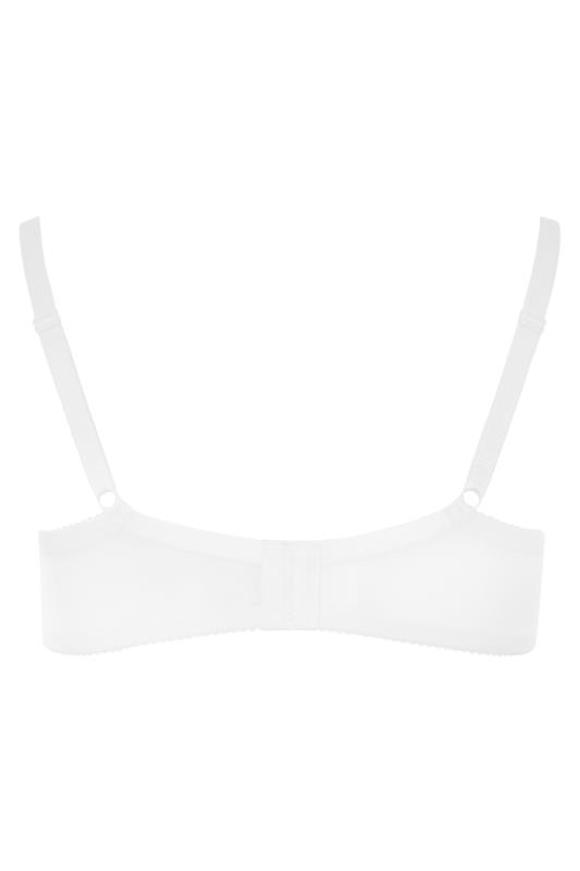 White Underwired Plunge T-Shirt Bra - Available In Sizes 38C - 50G 4