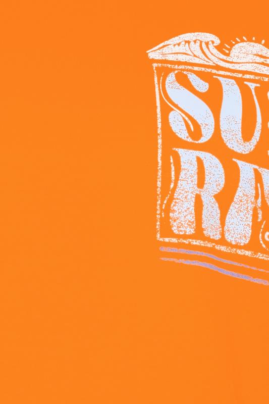 BadRhino Big & Tall Orange 'Surf' Logo T-Shirt | BadRhino 5