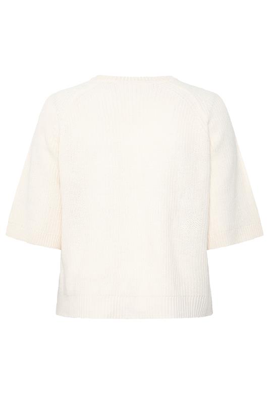 YOURS Plus Size Ivory White Knitted Jumper | Yours Clothing 7