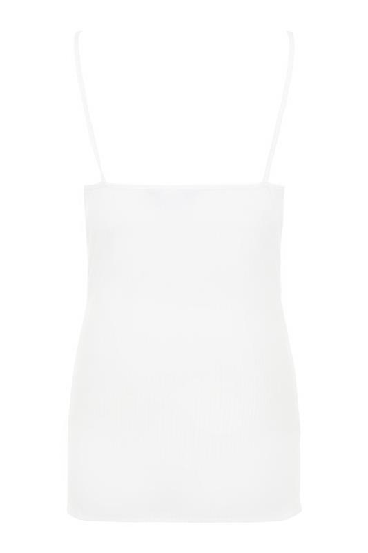 LTS Tall Maternity White Ribbed Cami Top 6