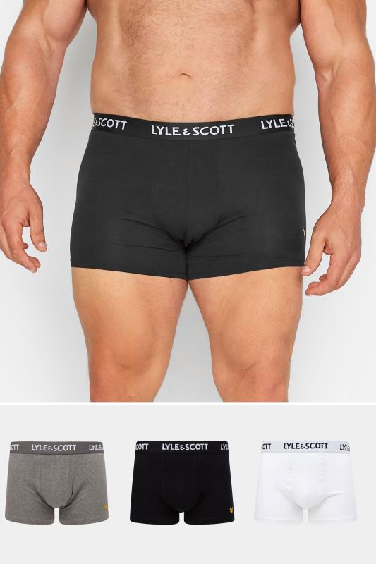 Boxers & Briefs Grande Taille LYLE & SCOTT Big & Tall 3 PACK Grey Barclay Trunks